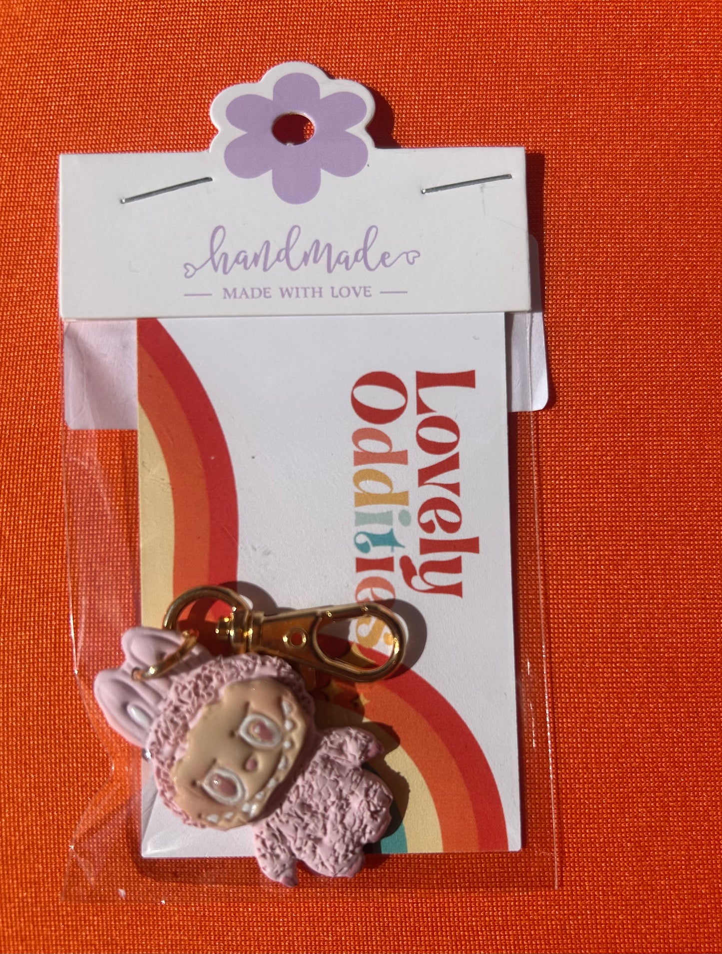 Keychain-Lafufu Light Pink